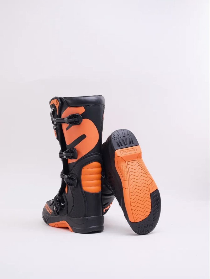 Мотоботы STAREZZI MILANO, BLACK/ORANGE, 41