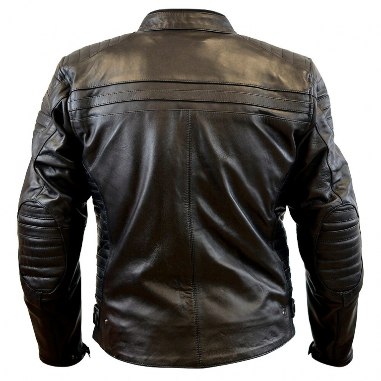 MCP Мотокуртка  мужская кожаная Stripe  (черный XL)