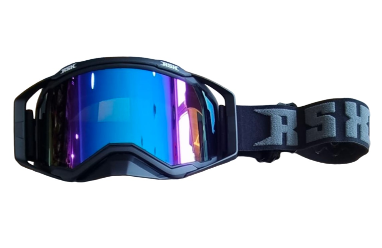 Очки RSX Blast черный/черный  синее стекло, унив