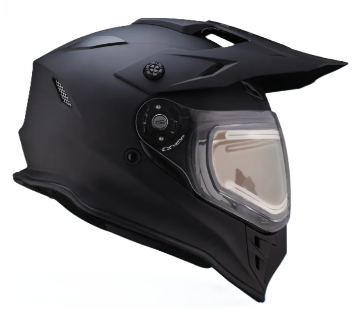 Шлем RSX Iceman (H-331) Winter, черный матовый (очки желтые)