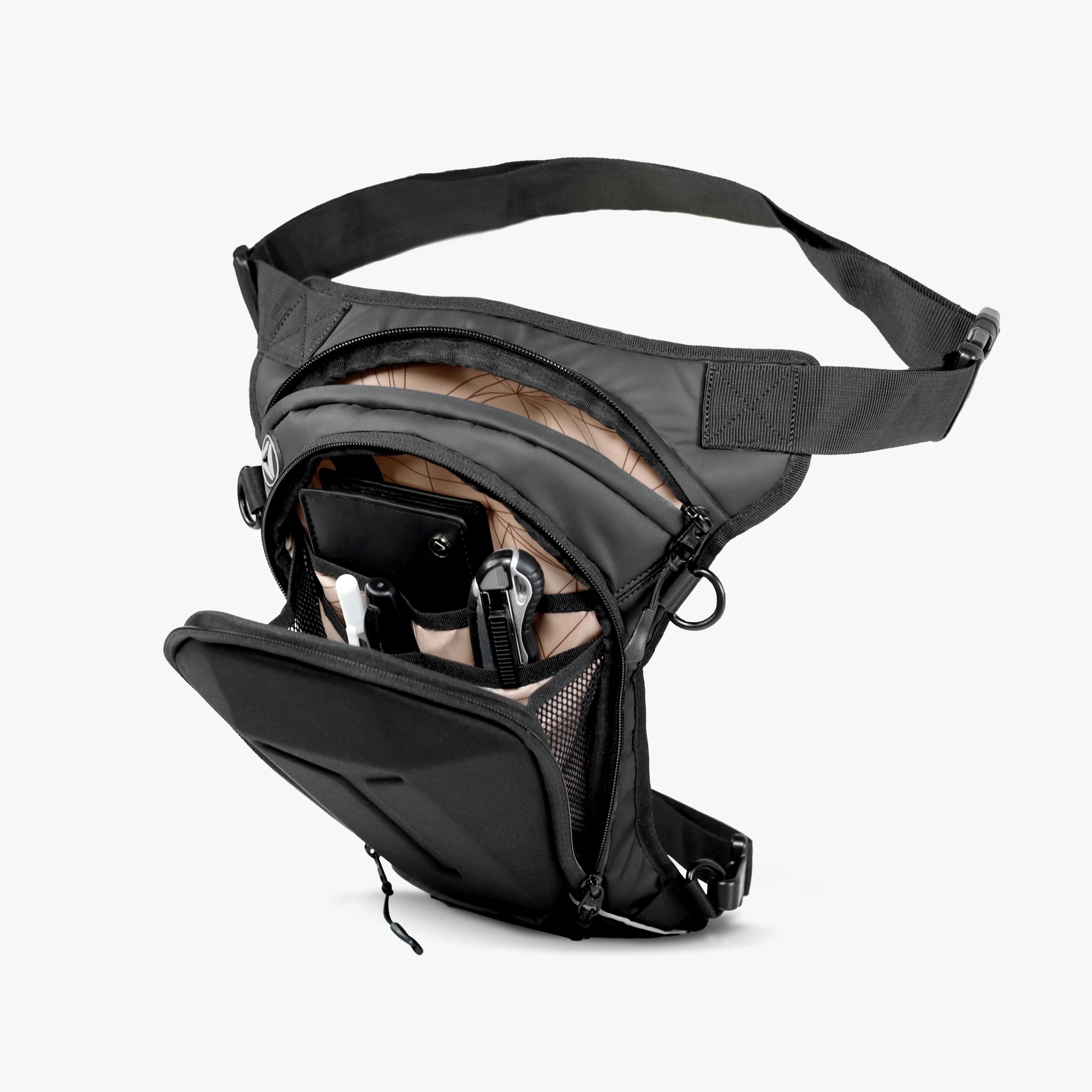 Сумка на пояс/бедро  Turtle Carbonado,черный