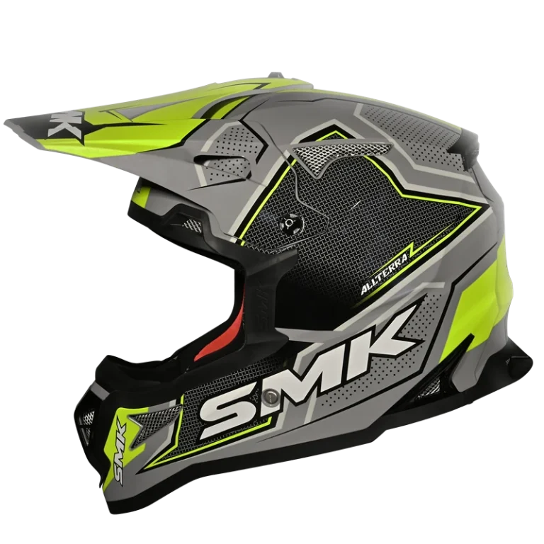 Шлем SMK ALLTERRA MAVERIX, цвет серый/желтый