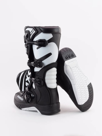 Мотоботы STAREZZI MILANO, BLACK/WHITE, 44