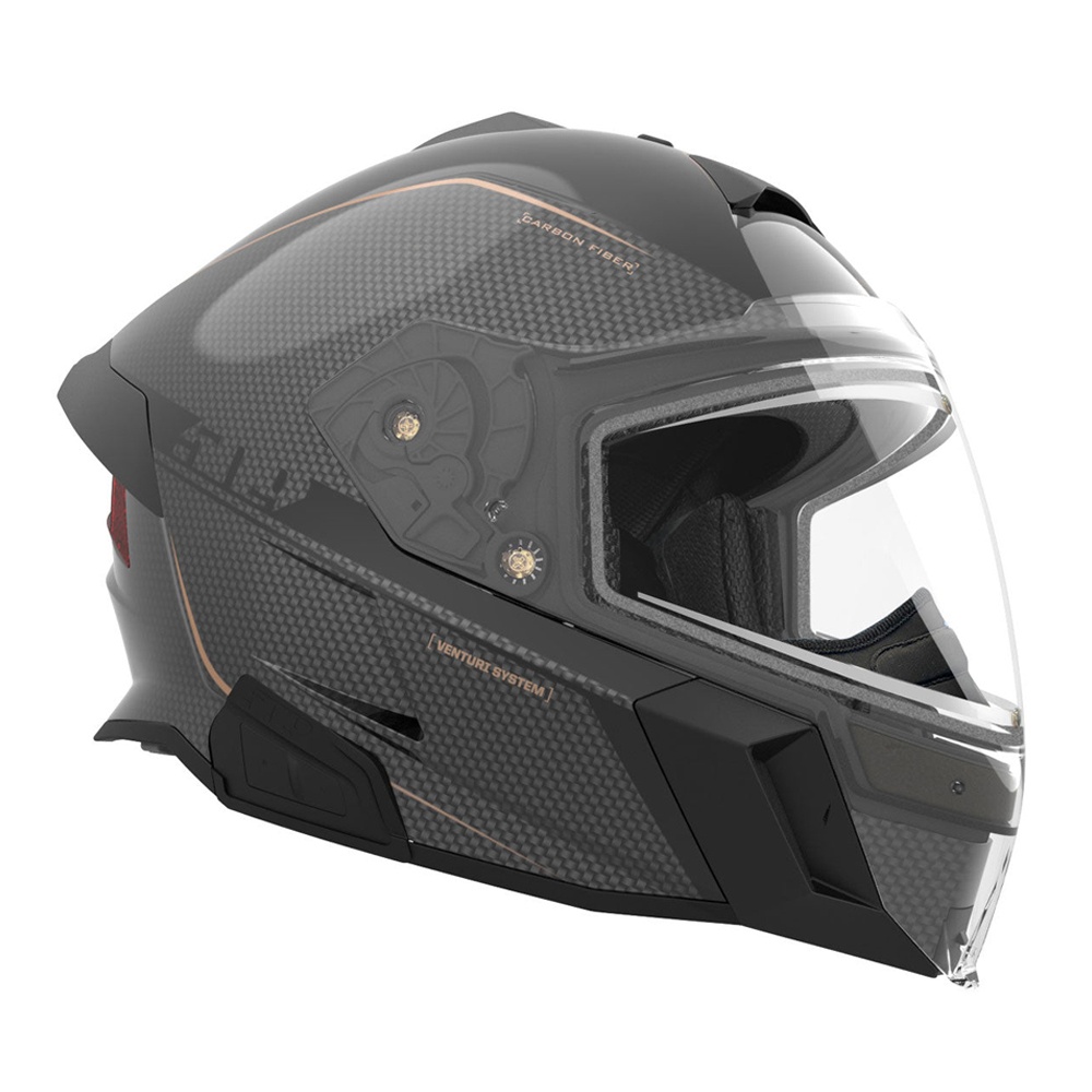 Шлем 509 Delta V Carbon Commander с подогревом (Black Gold)