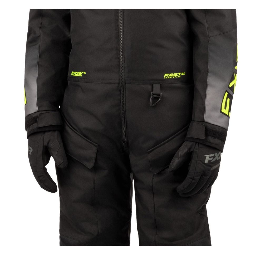 Комбинезон FXR Recruit c утеплителем (BlacK/Char/Hi Vis, XS)
