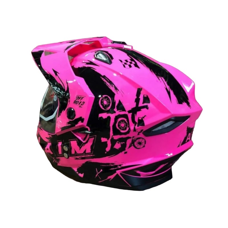 Шлем детский Aim JK802Y Pink/Black