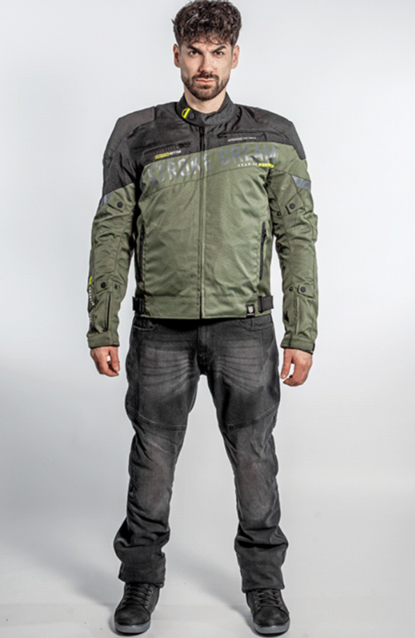 Мотокуртка ткань FSD CHARLIE black/green