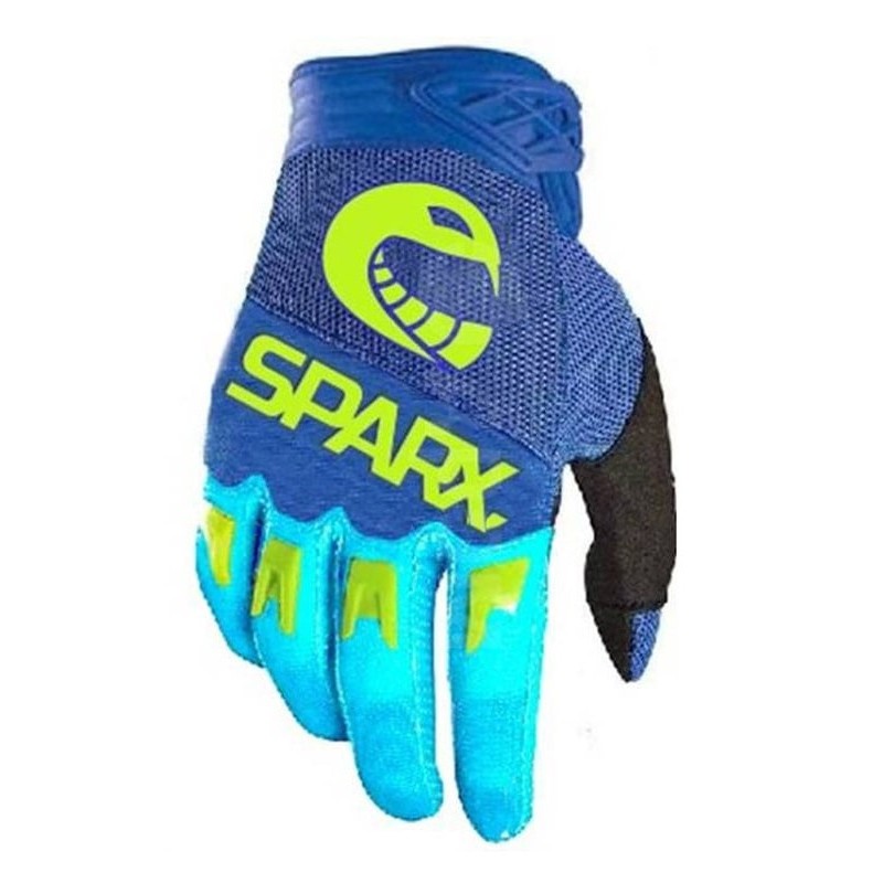Мотоперчатки текстильные, Sparx, FX02 K, сине-желтый