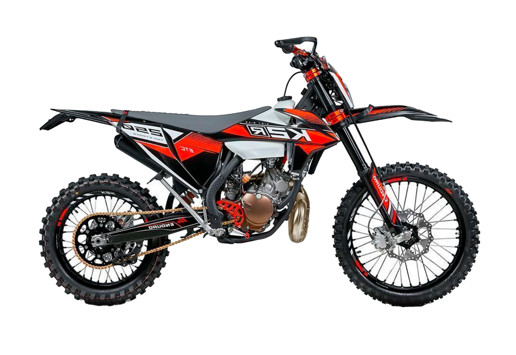 Мотоцикл K2R ETC250 (2024 мг) Оранжевый/Черный