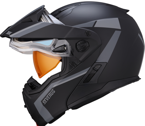 Шлем RSX SEVERUS (HS310), черно-серый матовый