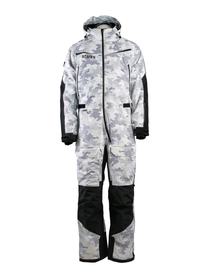 Комбинезон снегоходный FARAWAY муж. Камуфляж Снег (XL)