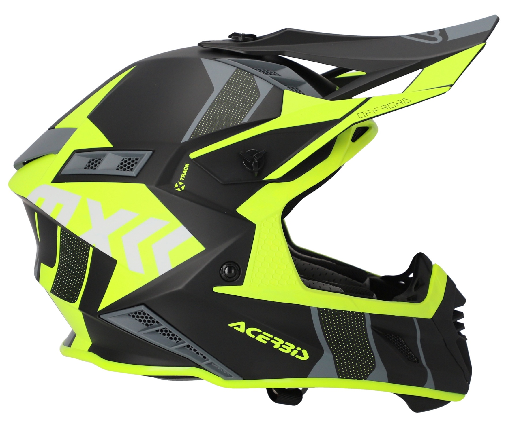Шлем Acerbis X-TRACK Black/Fluo-Yellow, M