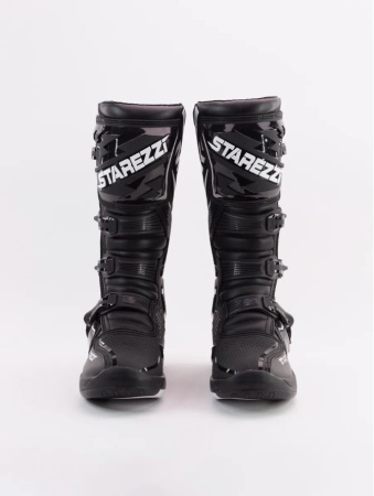 Мотоботы STAREZZI MILANO, BLACK/WHITE, 43