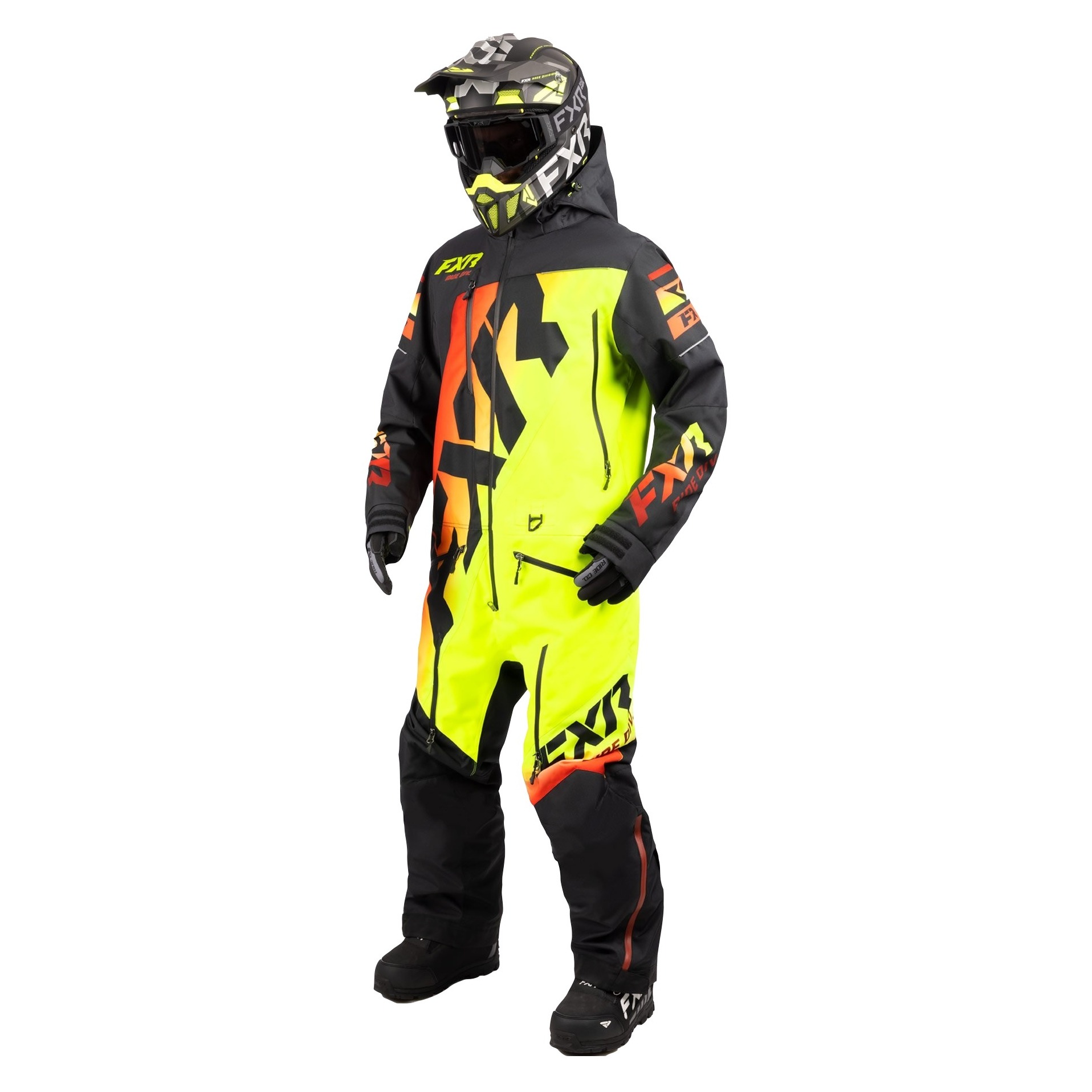 Комбинезон FXR CX F.A.S.T. с утеплителем  (Black/Steel/Inferno,XL)