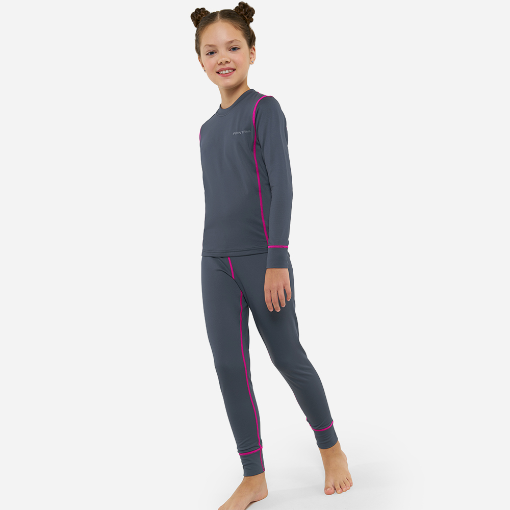 Термобелье детское Dino 6101 DarkGreyPink