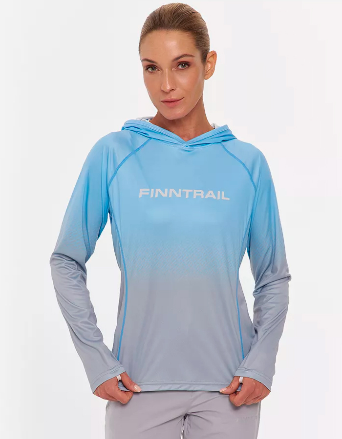 Лонгслив женский Venus Hood W 6621 LightBlue