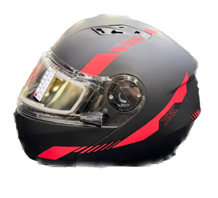 Шлем RSX Spark (HS-159) Winter ЧЕРНО-КРАСНЫЙ МАТОВЫЙ