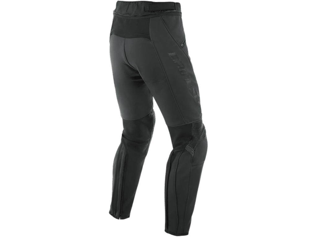 Брюки кож. PONY 3 (52, BLACK-MATT)