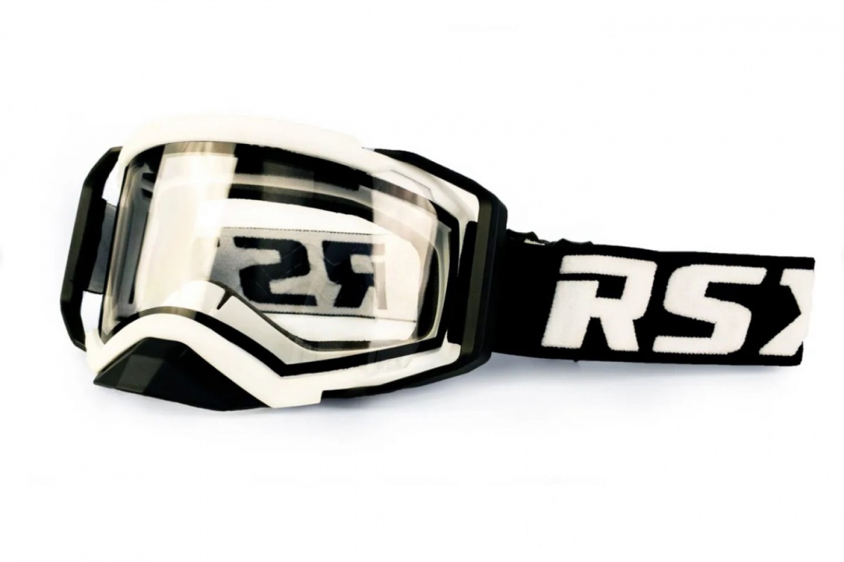 Очки RSX Blizzard Winter белый/черный/черный; двойное прозрачное стекло)