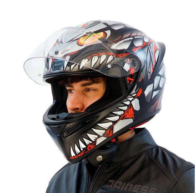 Шлем AGV K1 S E2206  Lyzard Black/Grey/Red