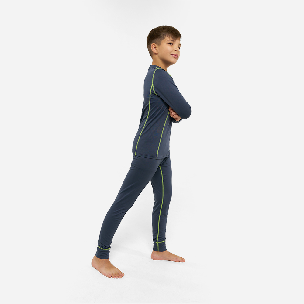 Термобелье детское Dino 6100 DarkGreyLime 