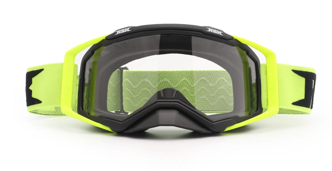 Очки RSX Blast черный/зеленый/зеленый  прозрачное стекло, унив