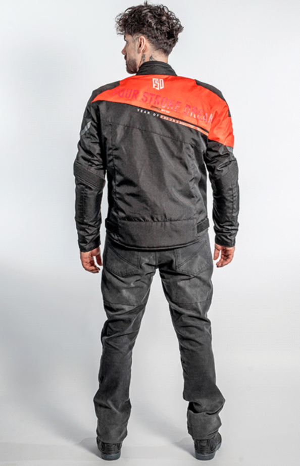 Мотокуртка ткань FSD CHARLIE black/red