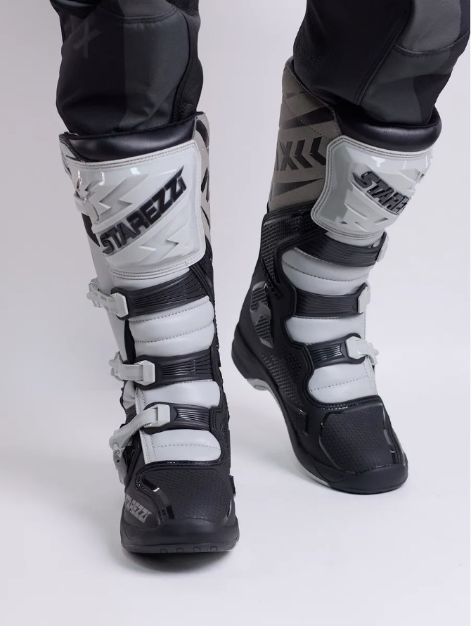 Мотоботы STAREZZI MILANO, BLACK/GREY, 46