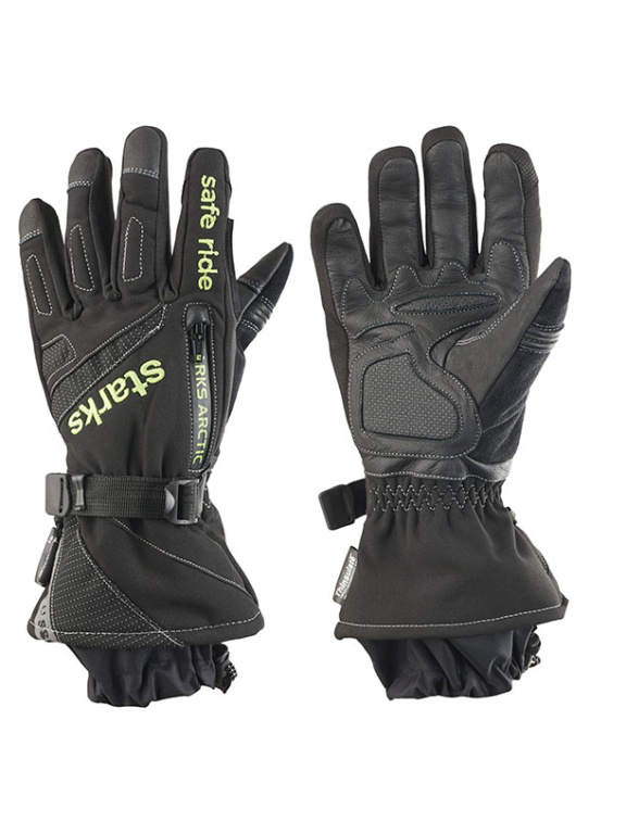 STARKS Перчатки Arctic муж. Черный/Салатовый (М)