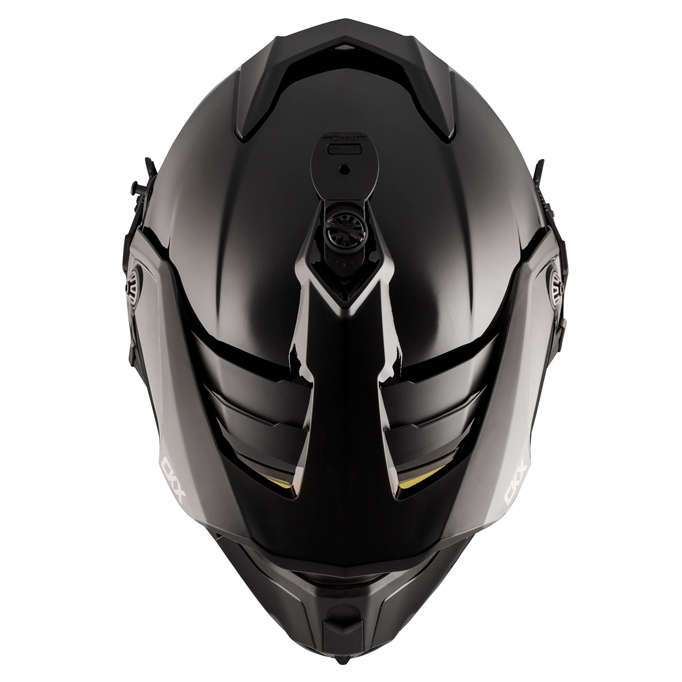 Шлем снегоходный бэккантри CKX TITAN SOLID с очками CKX 210 TACTICAL, черный, S