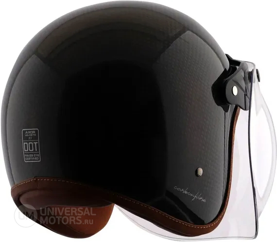 Шлем AXOR JET CARBON SMALL CHECKS W/V, карбон