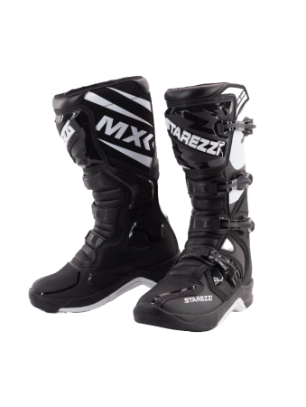 Мотоботы STAREZZI MILANO, BLACK/WHITE, 44