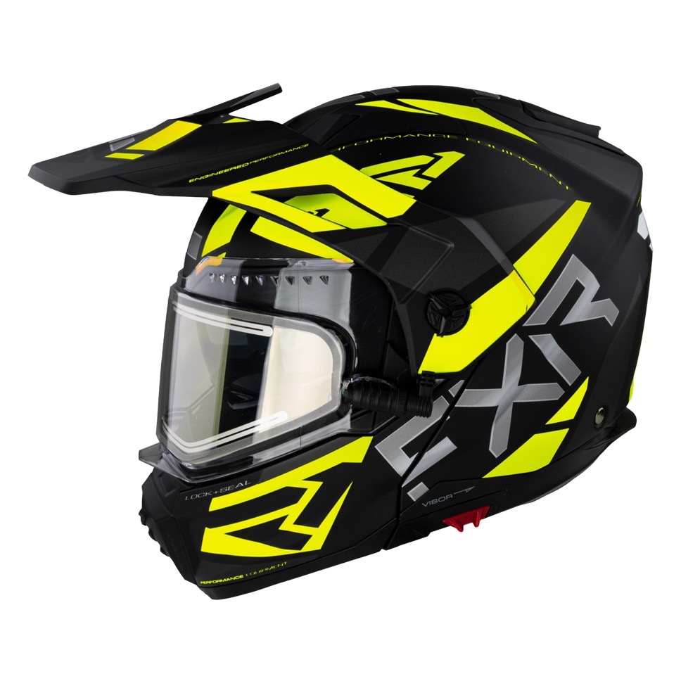 Шлем FXR Maverick X с подогревом ( Black/Hi Vis)