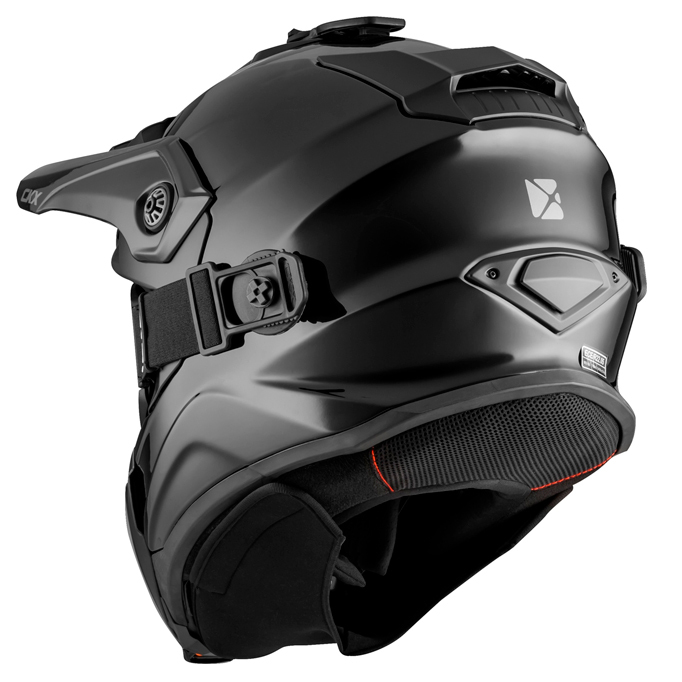 Шлем снегоходный бэккантри CKX TITAN SOLID с очками CKX 210 TACTICAL, черный, S