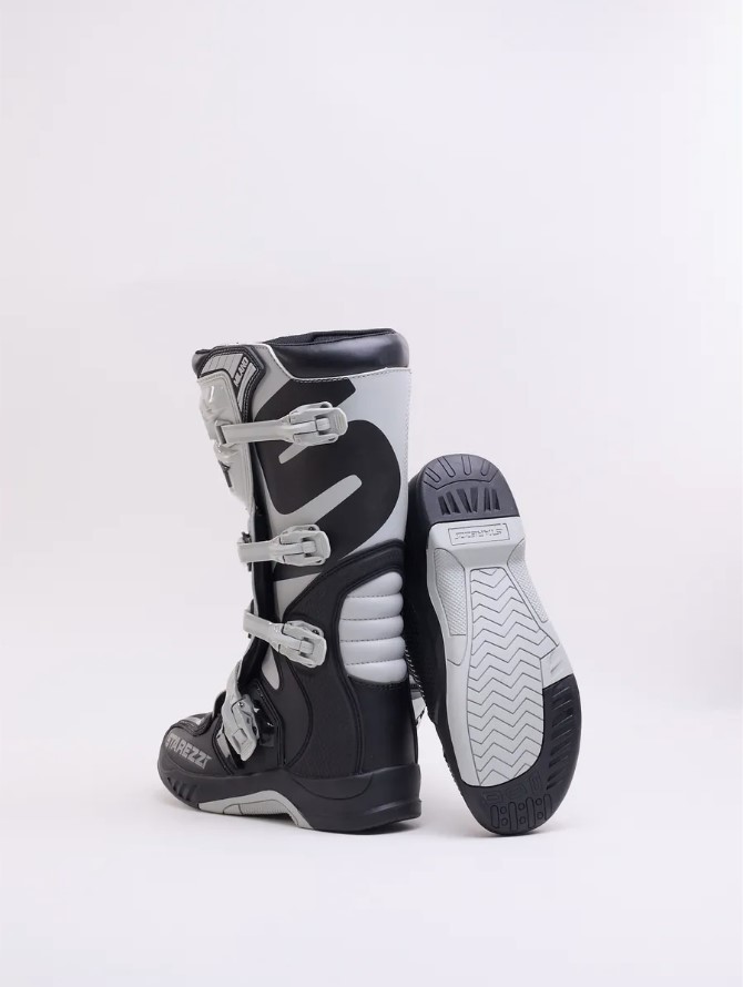 Мотоботы STAREZZI MILANO, BLACK/GREY, 43