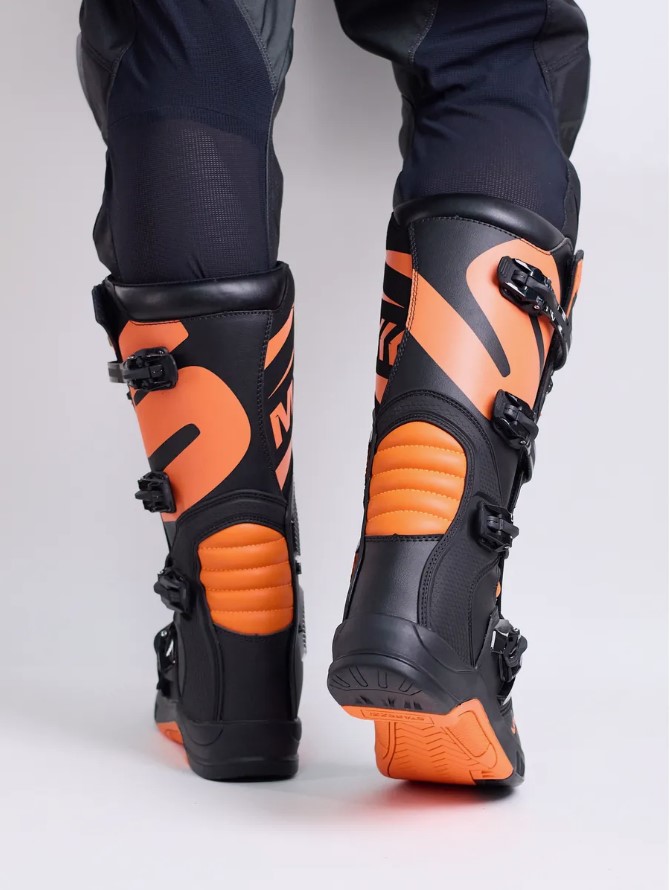 Мотоботы STAREZZI MILANO, BLACK/ORANGE, 43