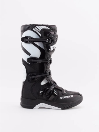 Мотоботы STAREZZI MILANO, BLACK/WHITE, 42